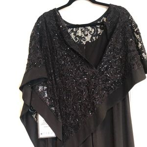 NWT- R&M Richards lace poncho jumpsuits